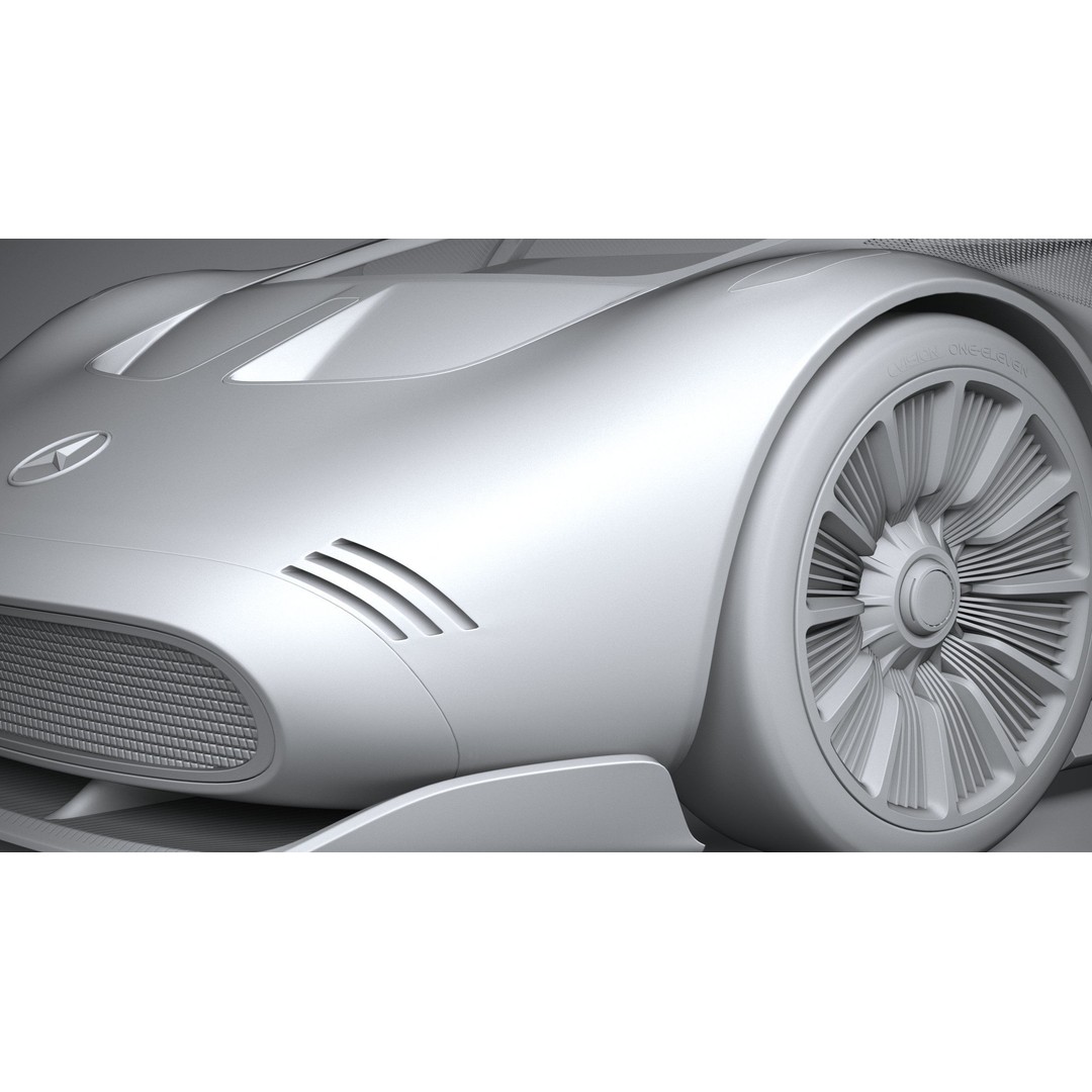 Mercedes-Benz Vision 111 Concept 3D Model – High Poly PBR Asset, FBX - View 25