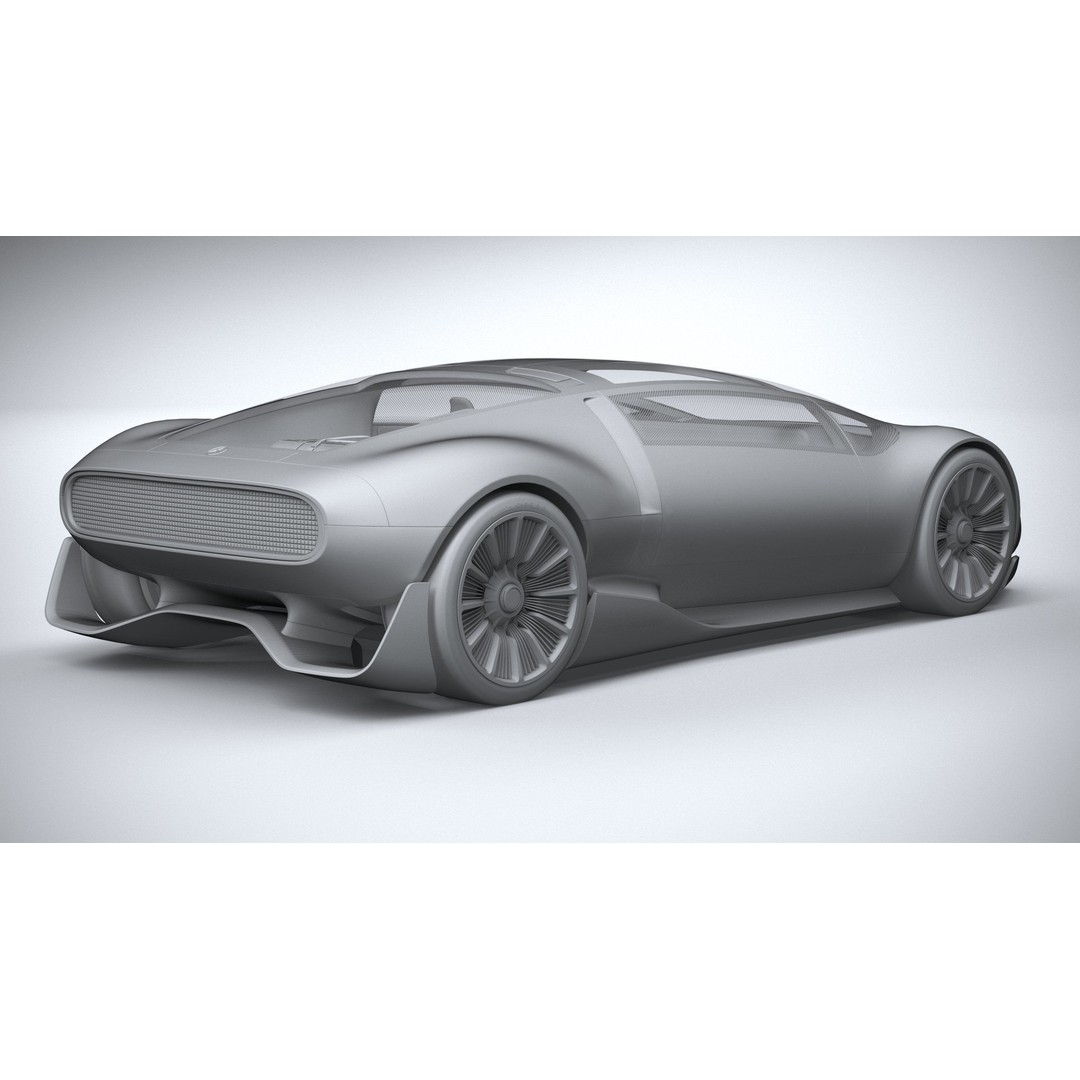 Mercedes-Benz Vision 111 Concept 3D Model – High Poly PBR Asset, FBX - View 27