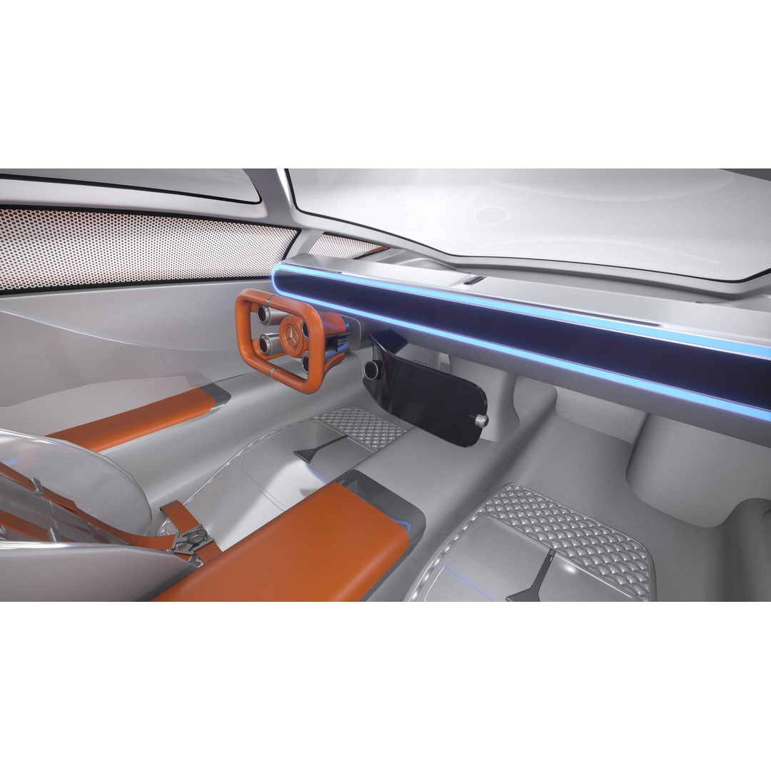 Mercedes-Benz Vision 111 Concept 3D Model – High Poly PBR Asset, FBX - View 28