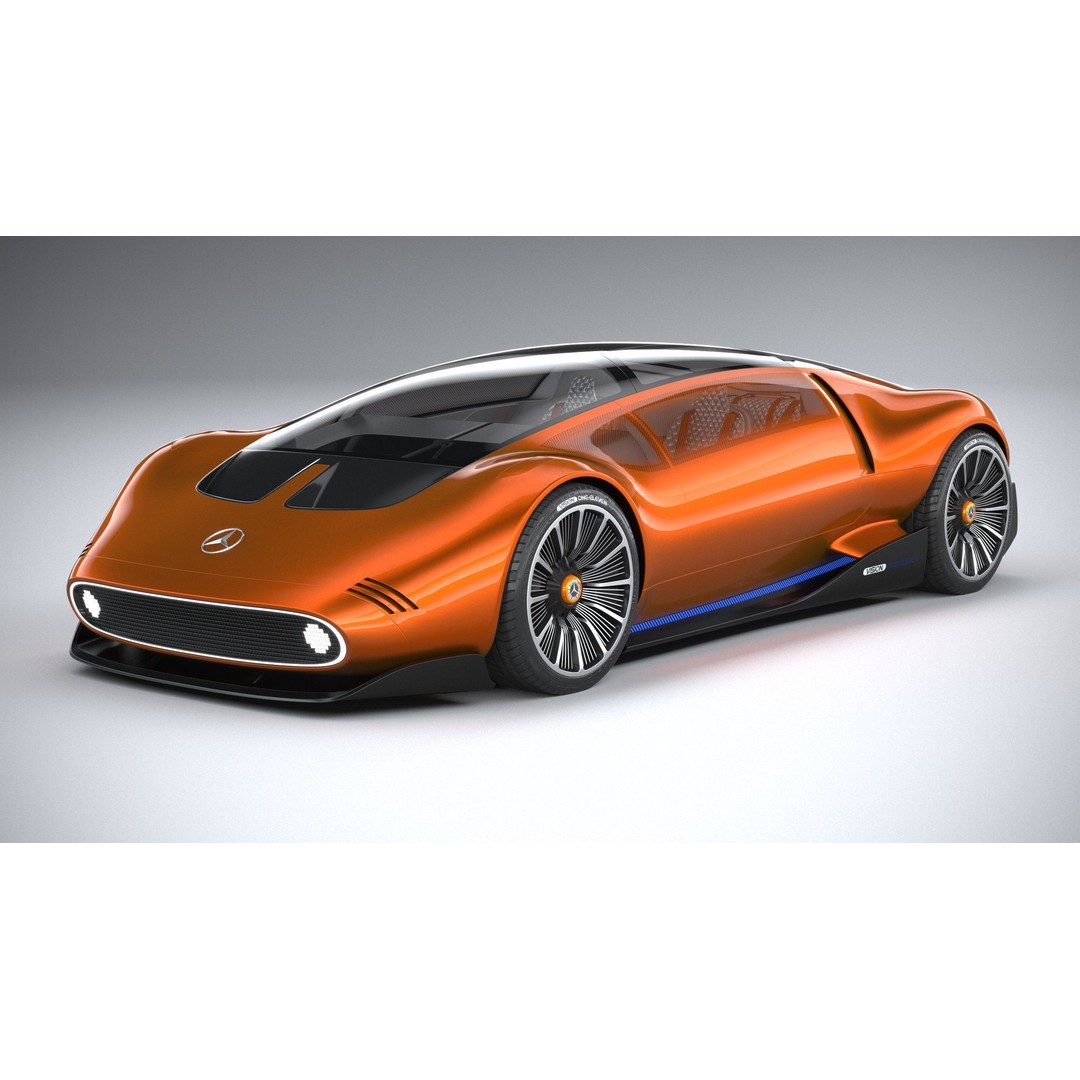 Mercedes-Benz Vision 111 Concept 3D Model – High Poly PBR Asset, FBX - View 3