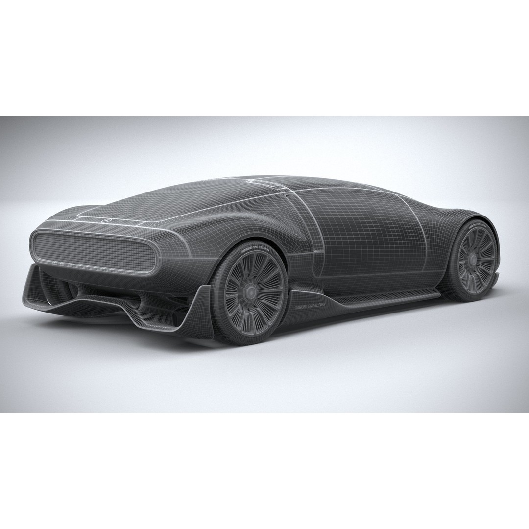 Mercedes-Benz Vision 111 Concept 3D Model – High Poly PBR Asset, FBX - View 33