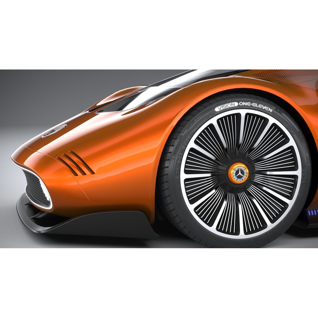 Mercedes-Benz Vision 111 Concept 3D Model – High Poly PBR Asset, FBX - View 5