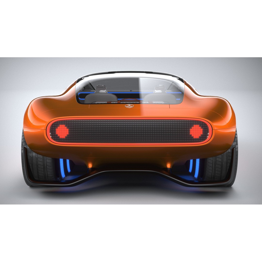 Mercedes-Benz Vision 111 Concept 3D Model – High Poly PBR Asset, FBX - View 6