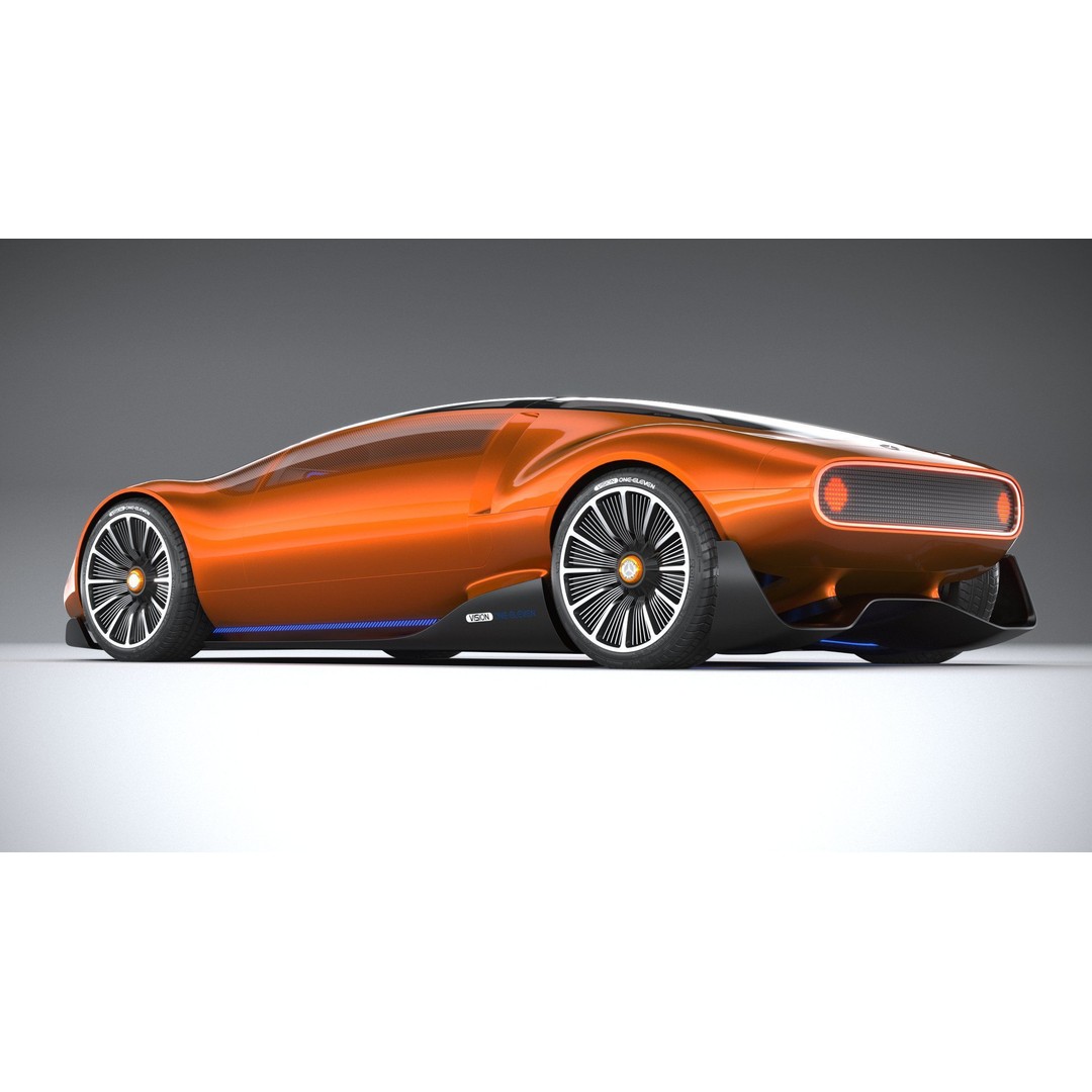 Mercedes-Benz Vision 111 Concept 3D Model – High Poly PBR Asset, FBX - View 7