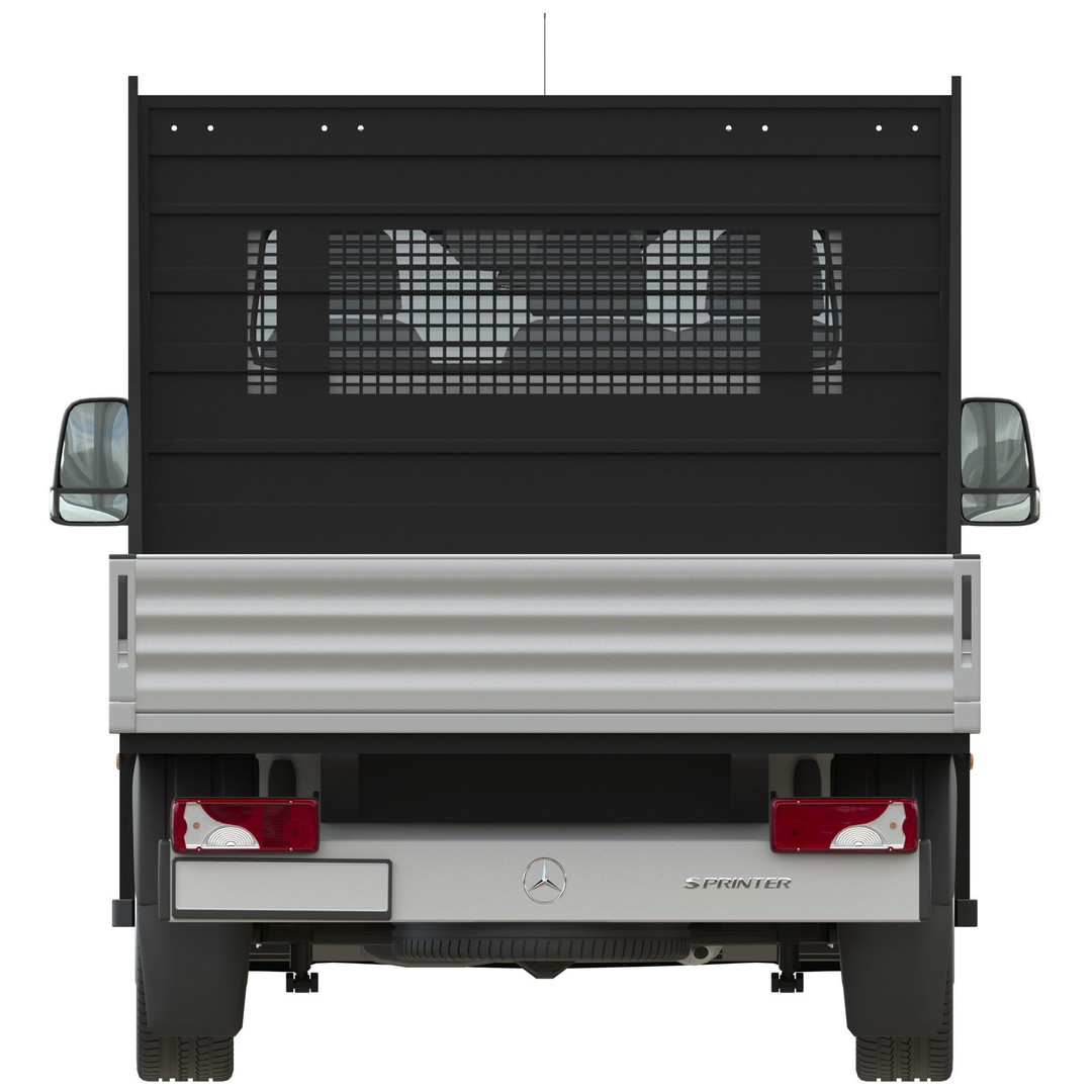 Mercedes-Benz Sprinter Chassis Cab L3 3D Model – High Poly Vehicle Asset, FBX - View 10
