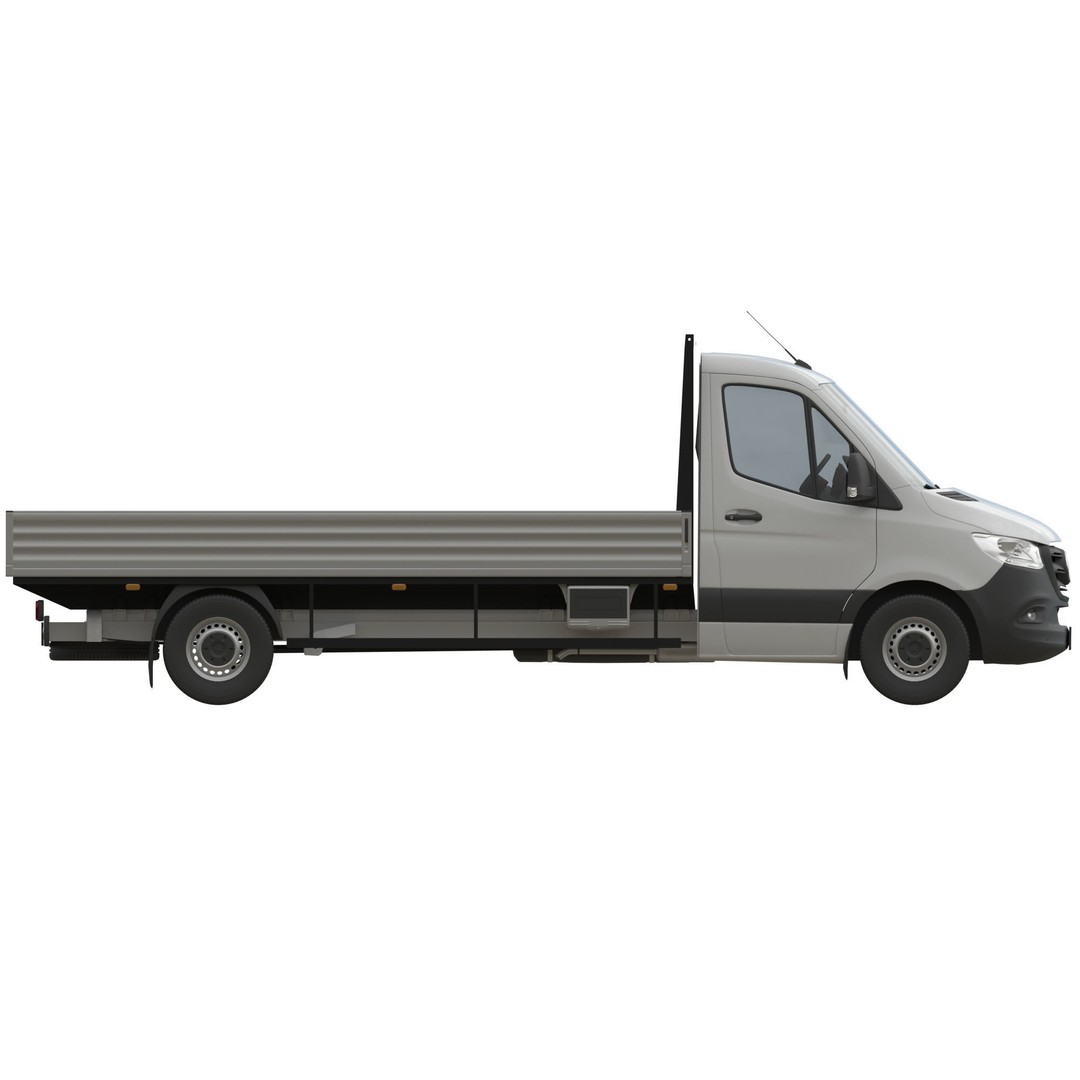 Mercedes-Benz Sprinter Chassis Cab L3 3D Model – High Poly Vehicle Asset, FBX - View 11