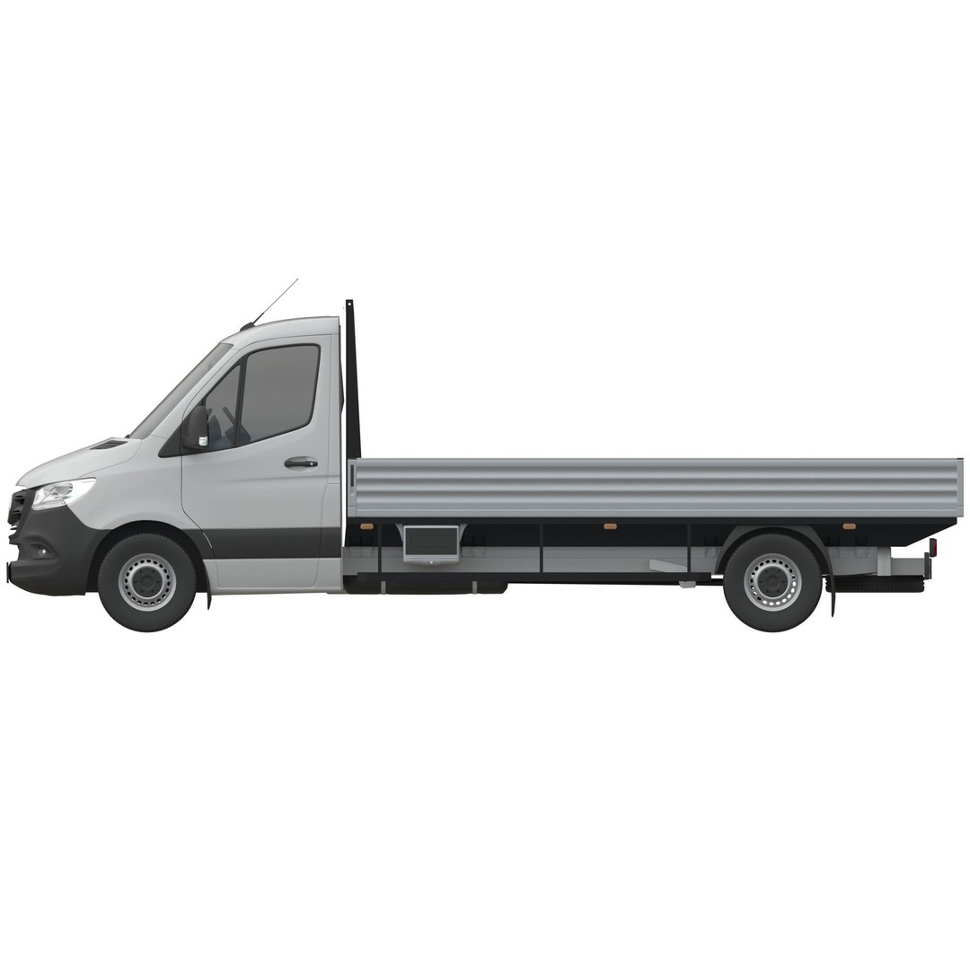 Mercedes-Benz Sprinter Chassis Cab L3 3D Model – High Poly Vehicle Asset, FBX - View 12