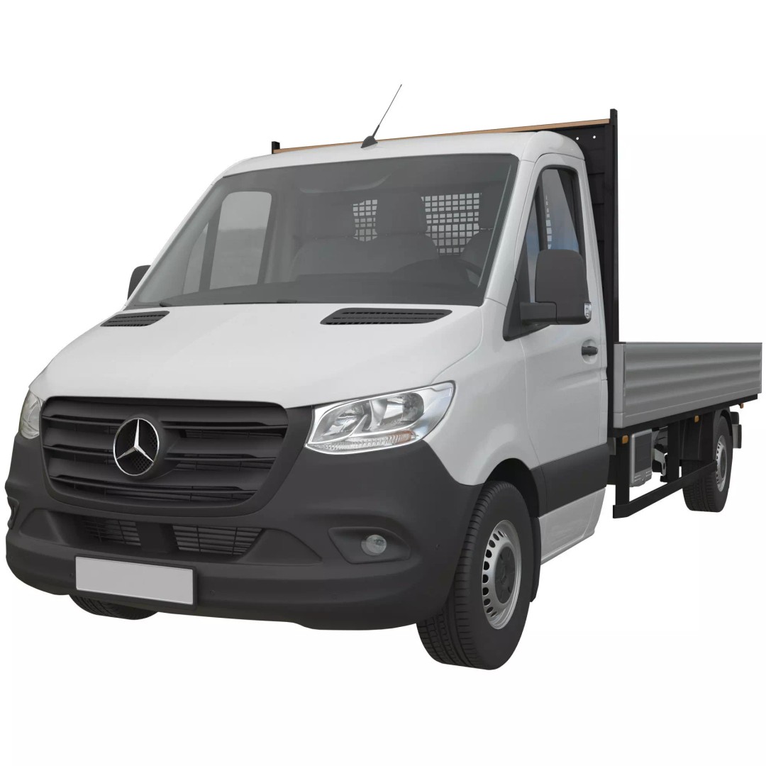 Mercedes-Benz Sprinter Chassis Cab L3 3D Model – High Poly Vehicle Asset, FBX - View 2