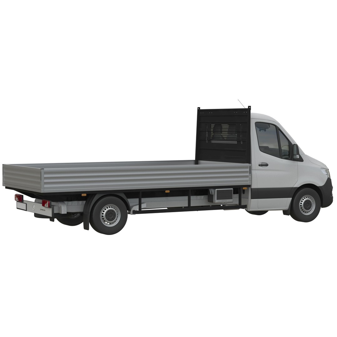 Mercedes-Benz Sprinter Chassis Cab L3 3D Model – High Poly Vehicle Asset, FBX - View 5