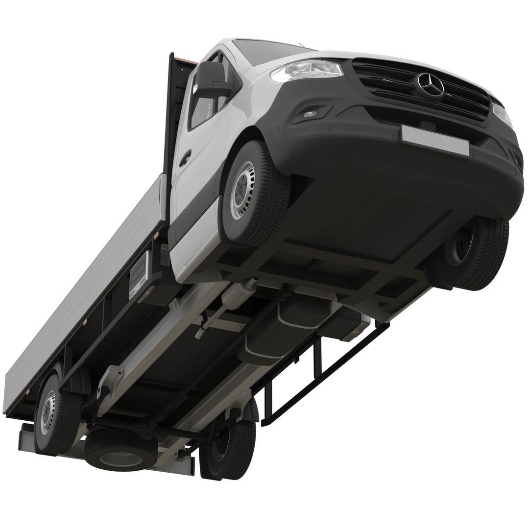 Mercedes-Benz Sprinter Chassis Cab L3 3D Model – High Poly Vehicle Asset, FBX - View 7