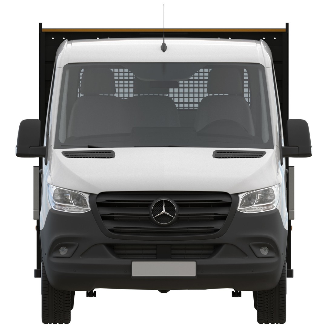 Mercedes-Benz Sprinter Chassis Cab L3 3D Model – High Poly Vehicle Asset, FBX - View 9