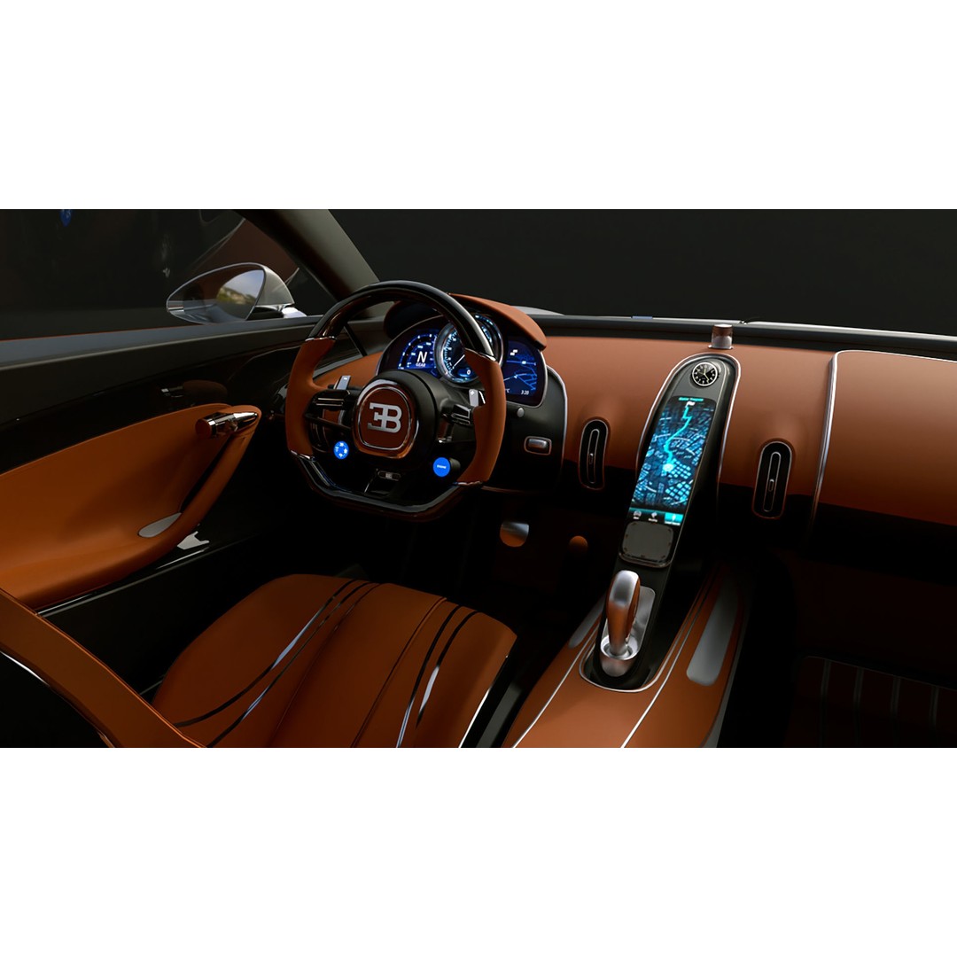 Bugatti Atlantic 3D Model – High Poly Concept Car, FBX, OBJ - View 7