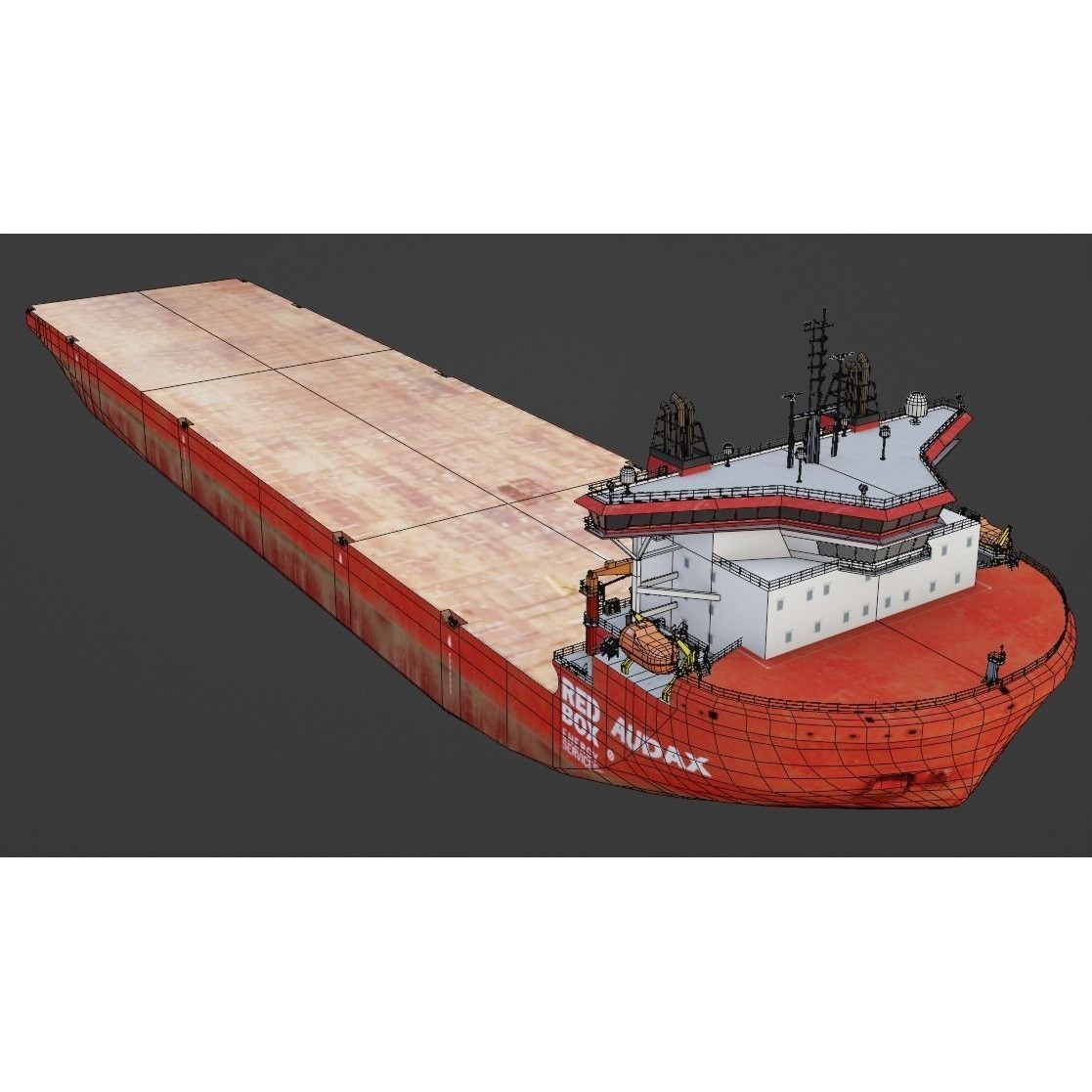 Heavy Load Carrier Audax - Low-Poly 3D Model - View 10