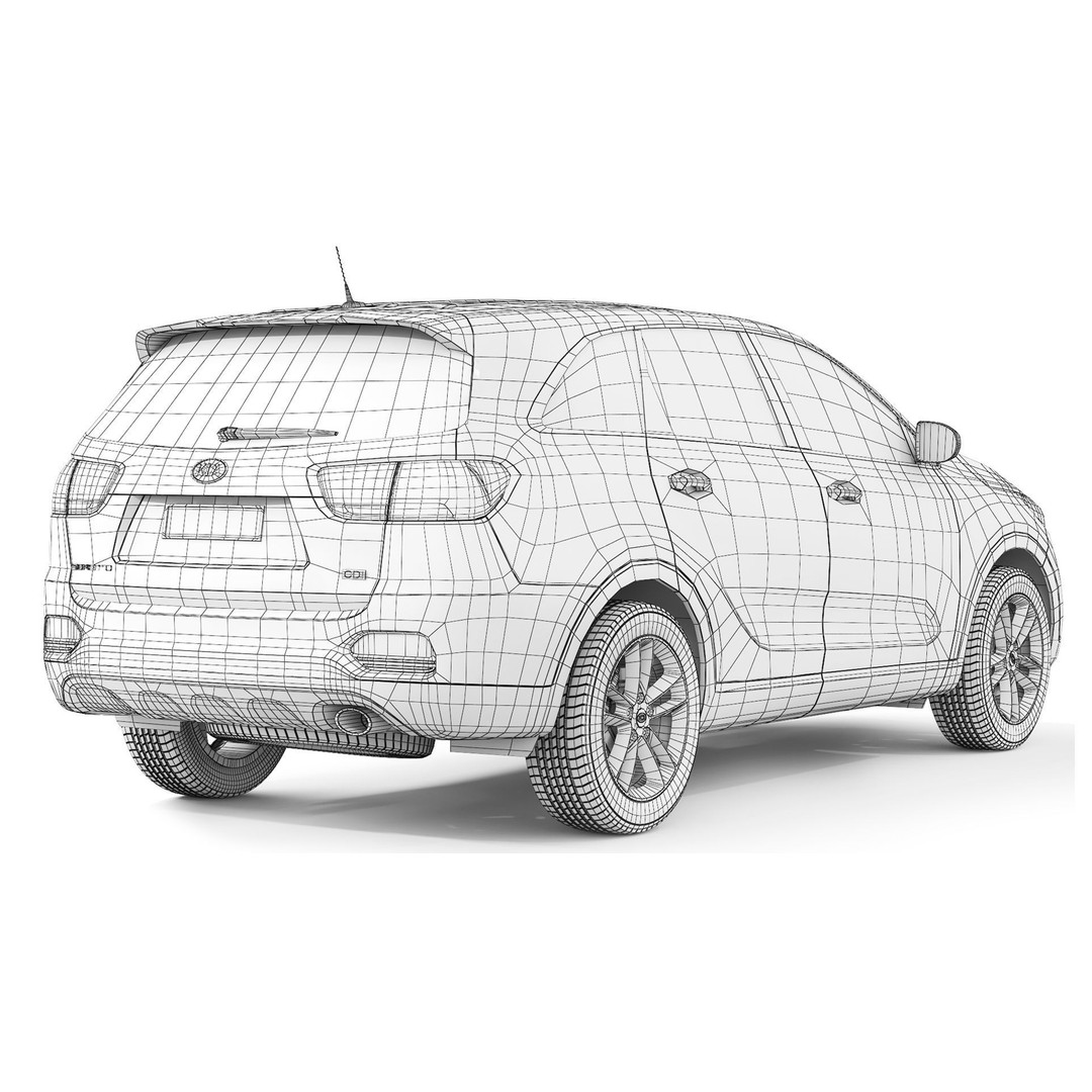KIA Sorento 3D Model – Detailed SUV Asset, FBX, Blender