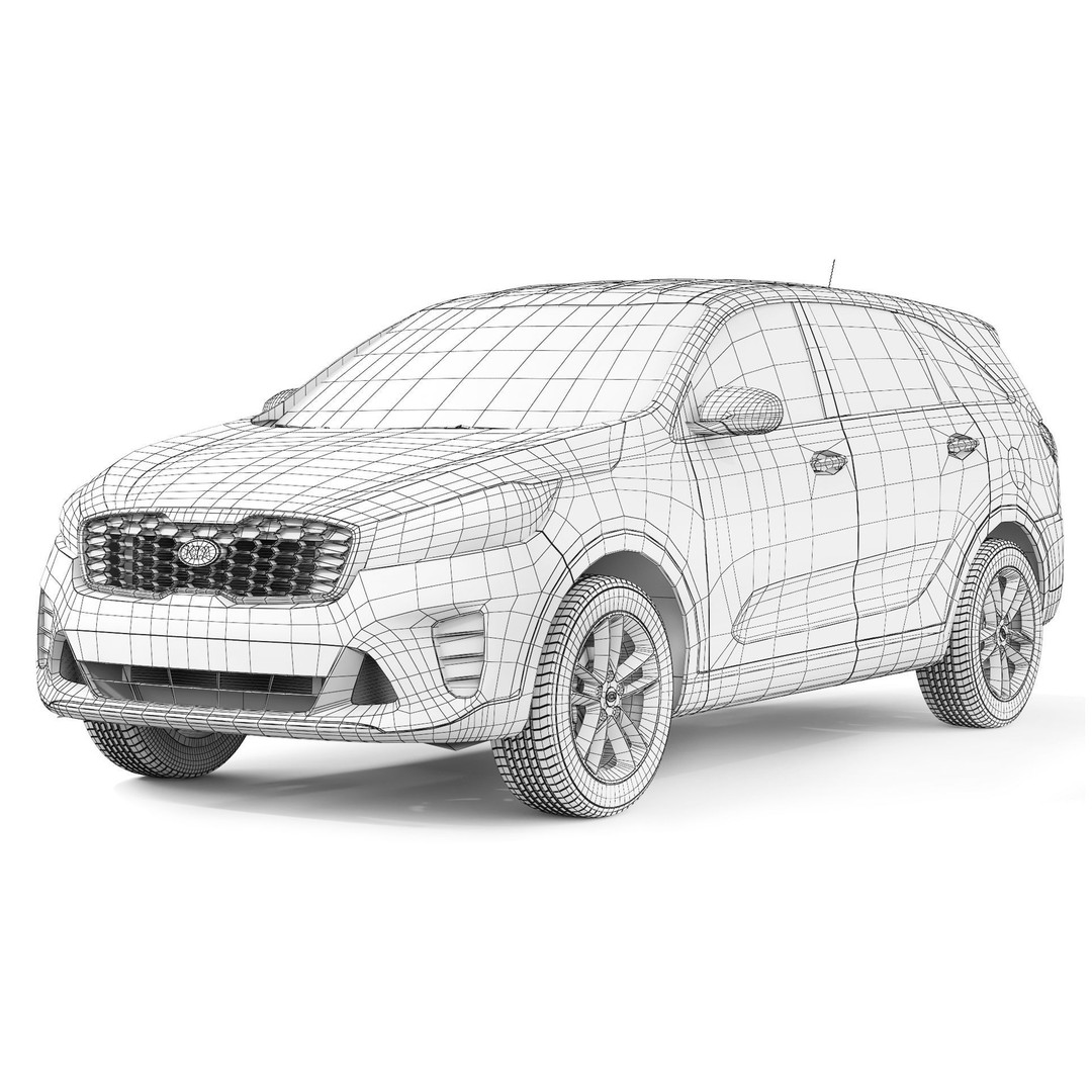 KIA Sorento 3D Model – Detailed SUV Asset, FBX, Blender - View 10