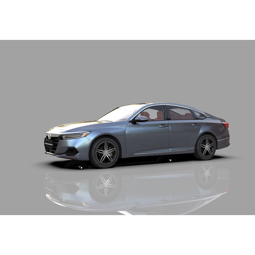 Honda Accord 3D Model – High Poly Interior, FBX & OBJ Formats - View 15