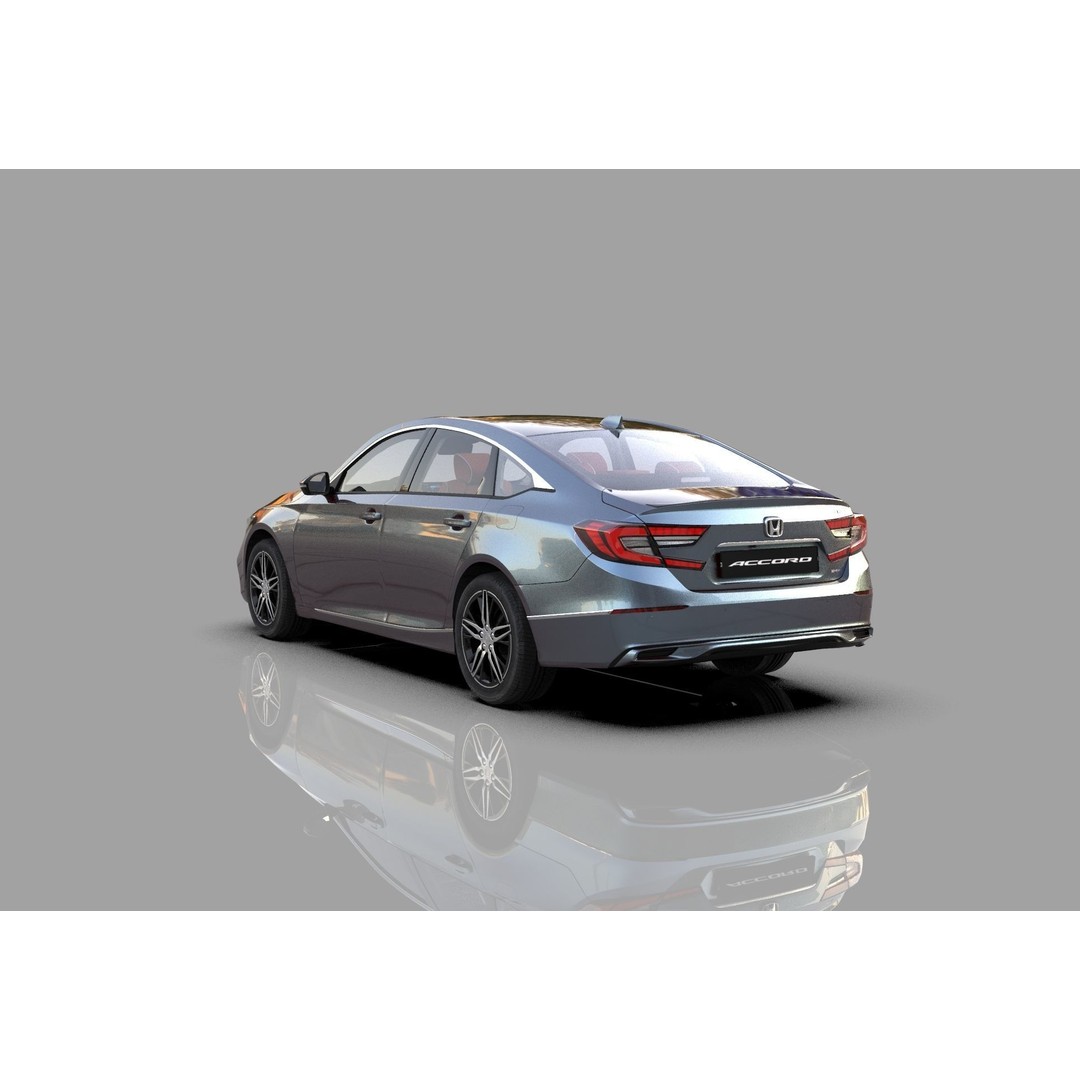 Honda Accord 3D Model – High Poly Interior, FBX & OBJ Formats - View 17
