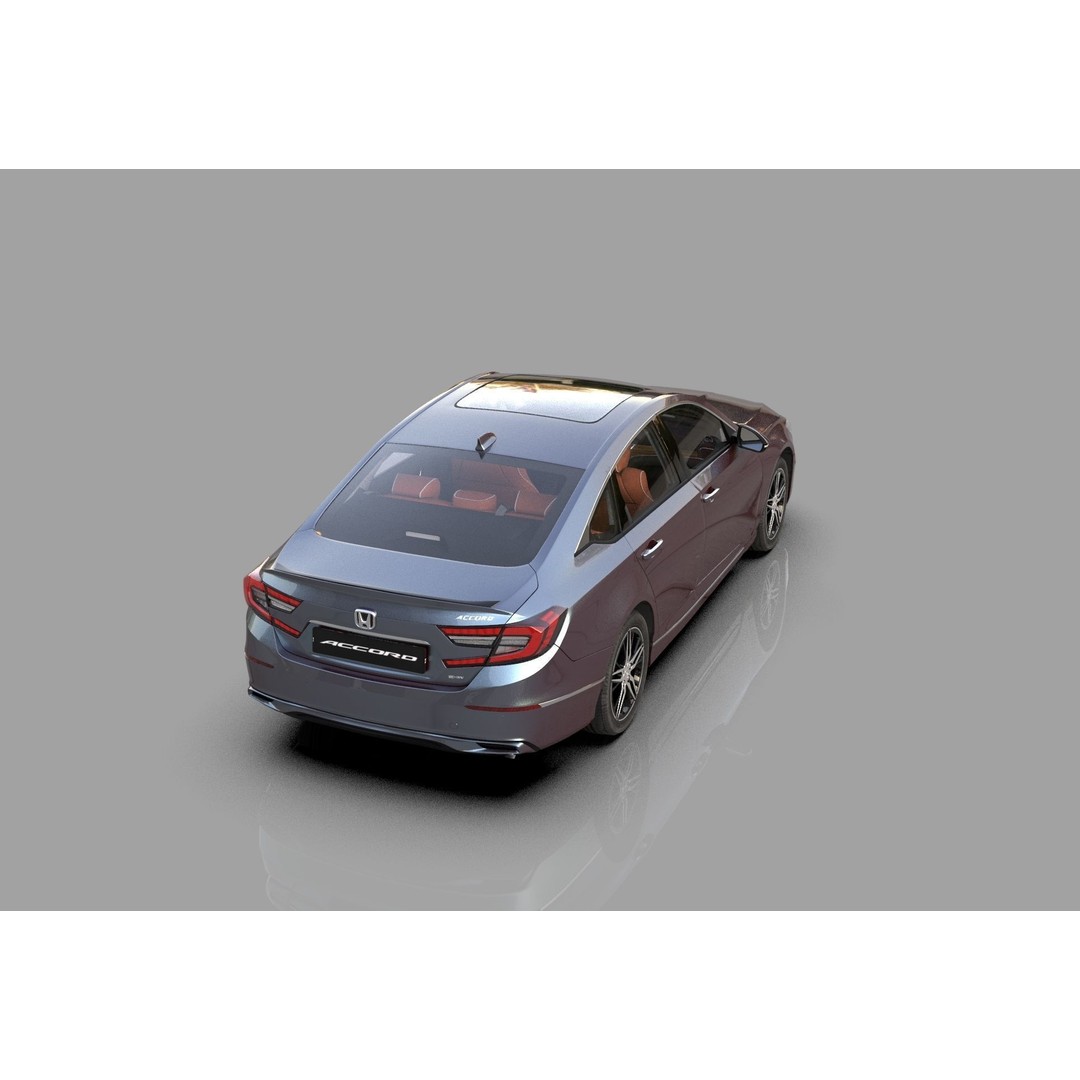 Honda Accord 3D Model – High Poly Interior, FBX & OBJ Formats - View 18
