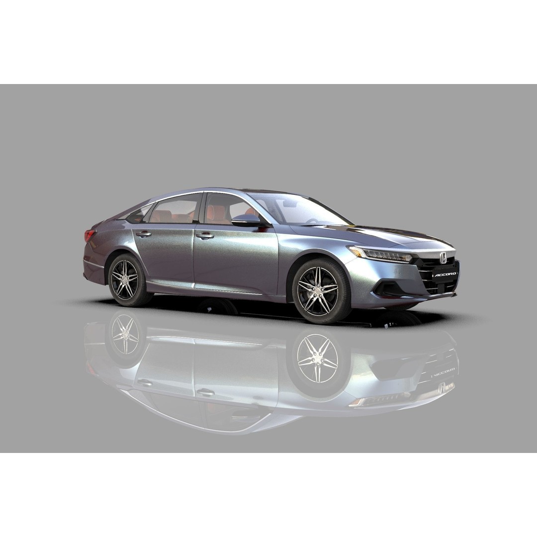 Honda Accord 3D Model – High Poly Interior, FBX & OBJ Formats - View 19
