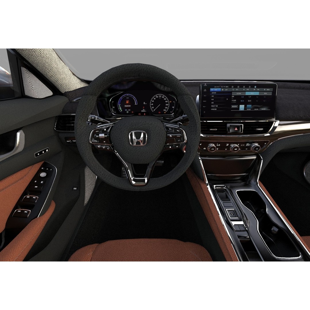 Honda Accord 3D Model – High Poly Interior, FBX & OBJ Formats - View 26