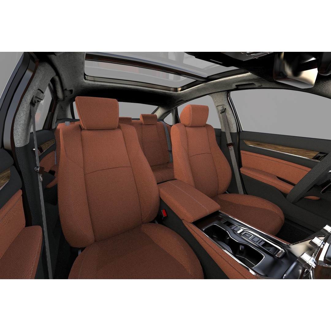 Honda Accord 3D Model – High Poly Interior, FBX & OBJ Formats - View 28