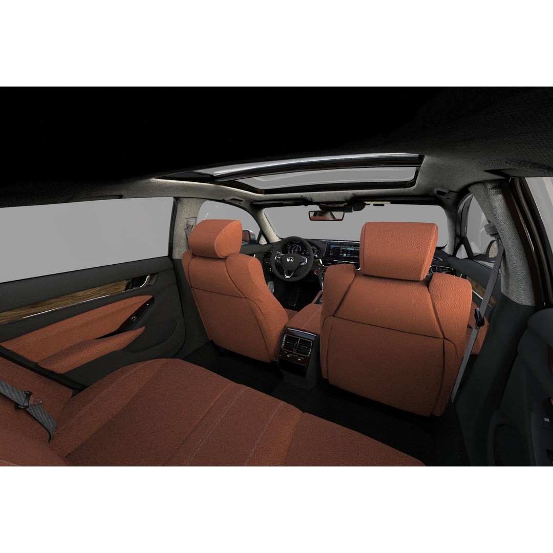 Honda Accord 3D Model – High Poly Interior, FBX & OBJ Formats - View 30