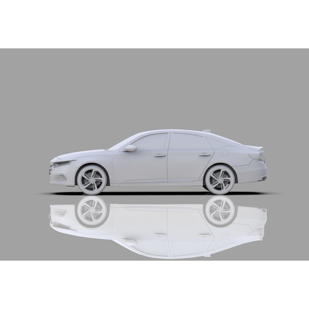 Honda Accord 3D Model – High Poly Interior, FBX & OBJ Formats - View 33