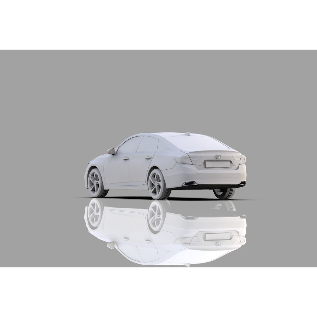 Honda Accord 3D Model – High Poly Interior, FBX & OBJ Formats - View 34