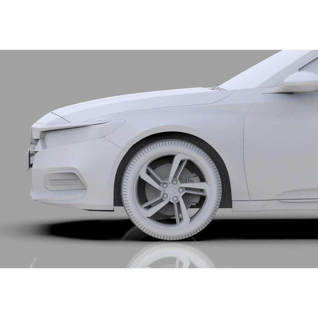 Honda Accord 3D Model – High Poly Interior, FBX & OBJ Formats - View 35