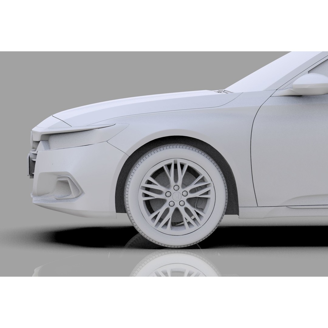 Honda Accord 3D Model – High Poly Interior, FBX & OBJ Formats - View 36