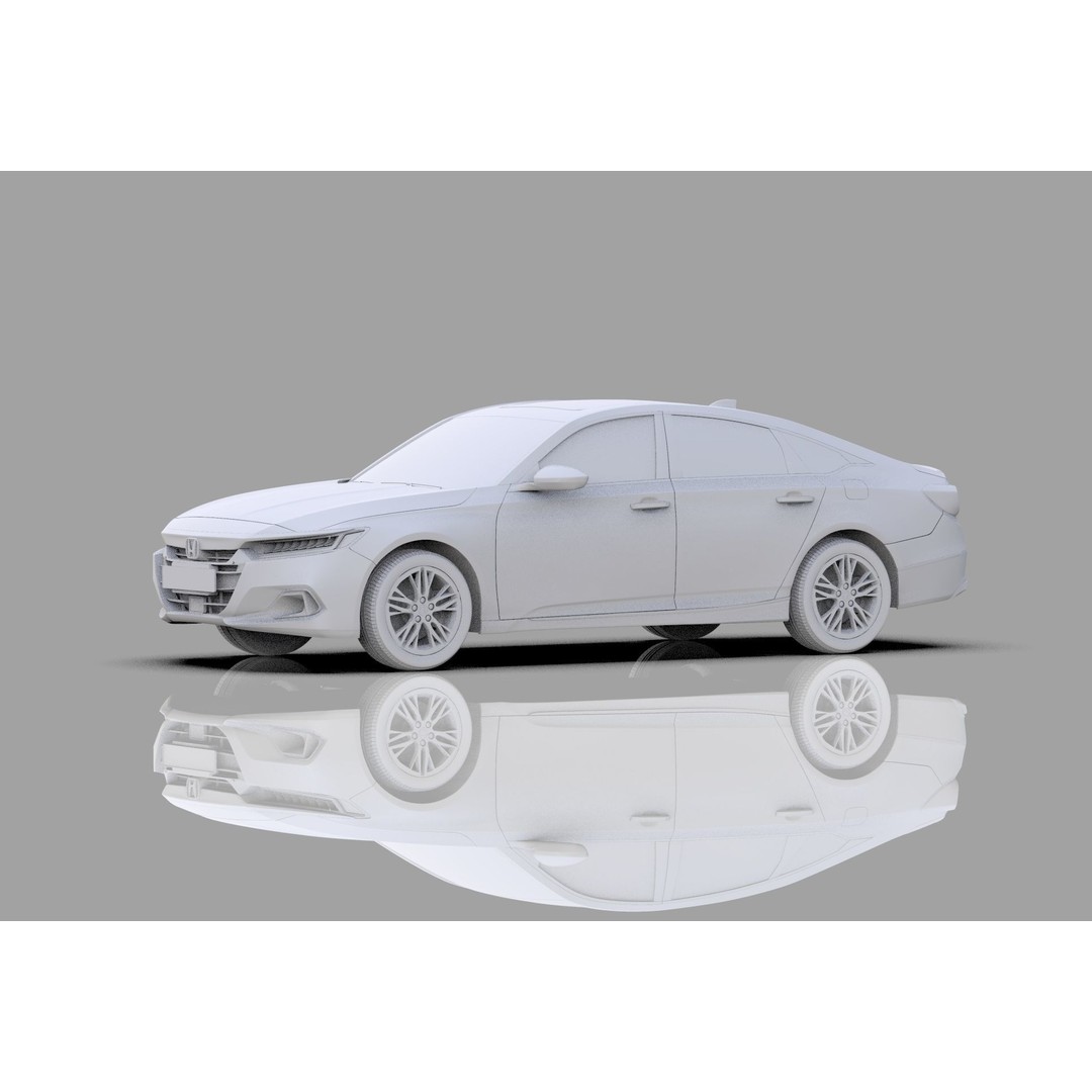Honda Accord 3D Model – High Poly Interior, FBX & OBJ Formats - View 38