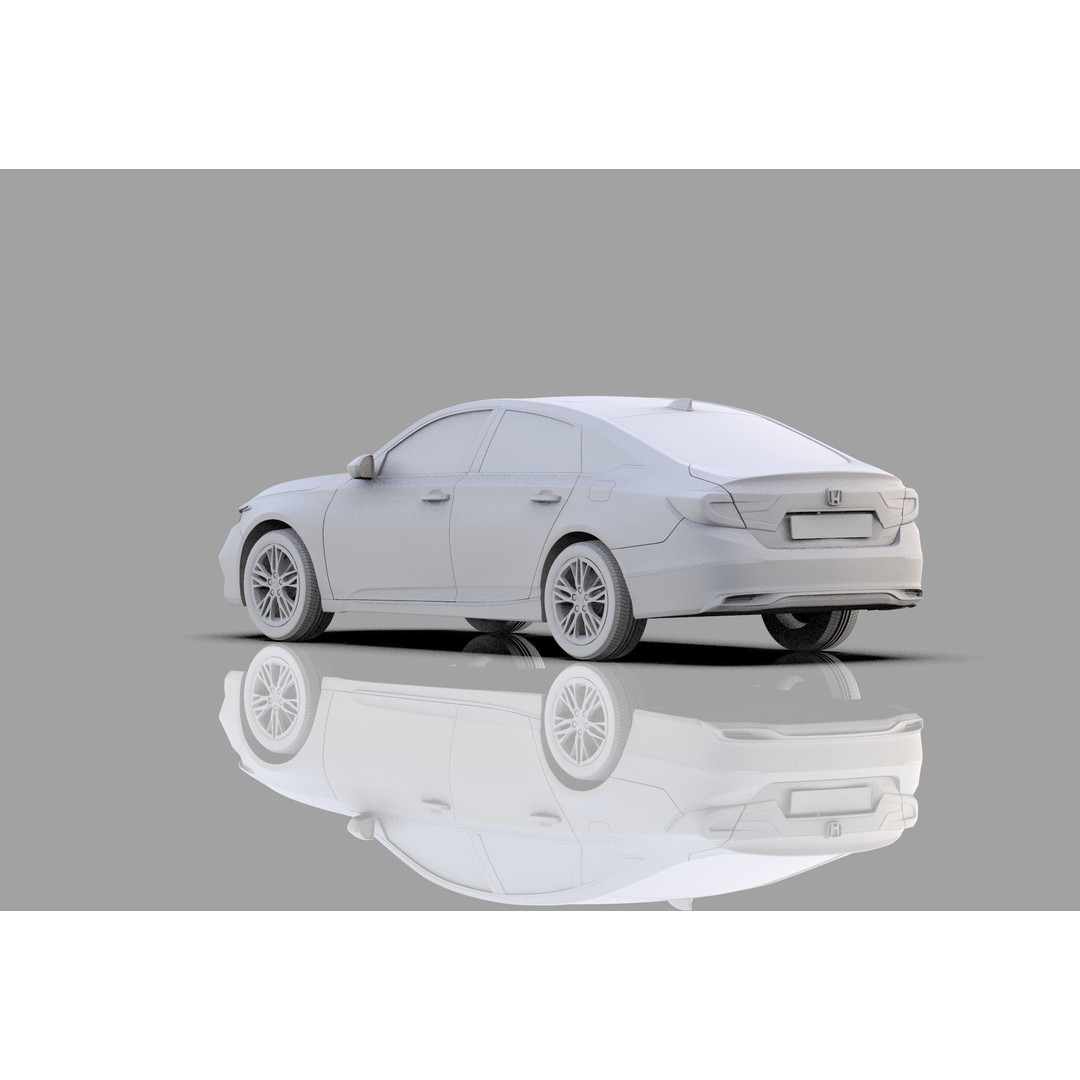 Honda Accord 3D Model – High Poly Interior, FBX & OBJ Formats - View 39