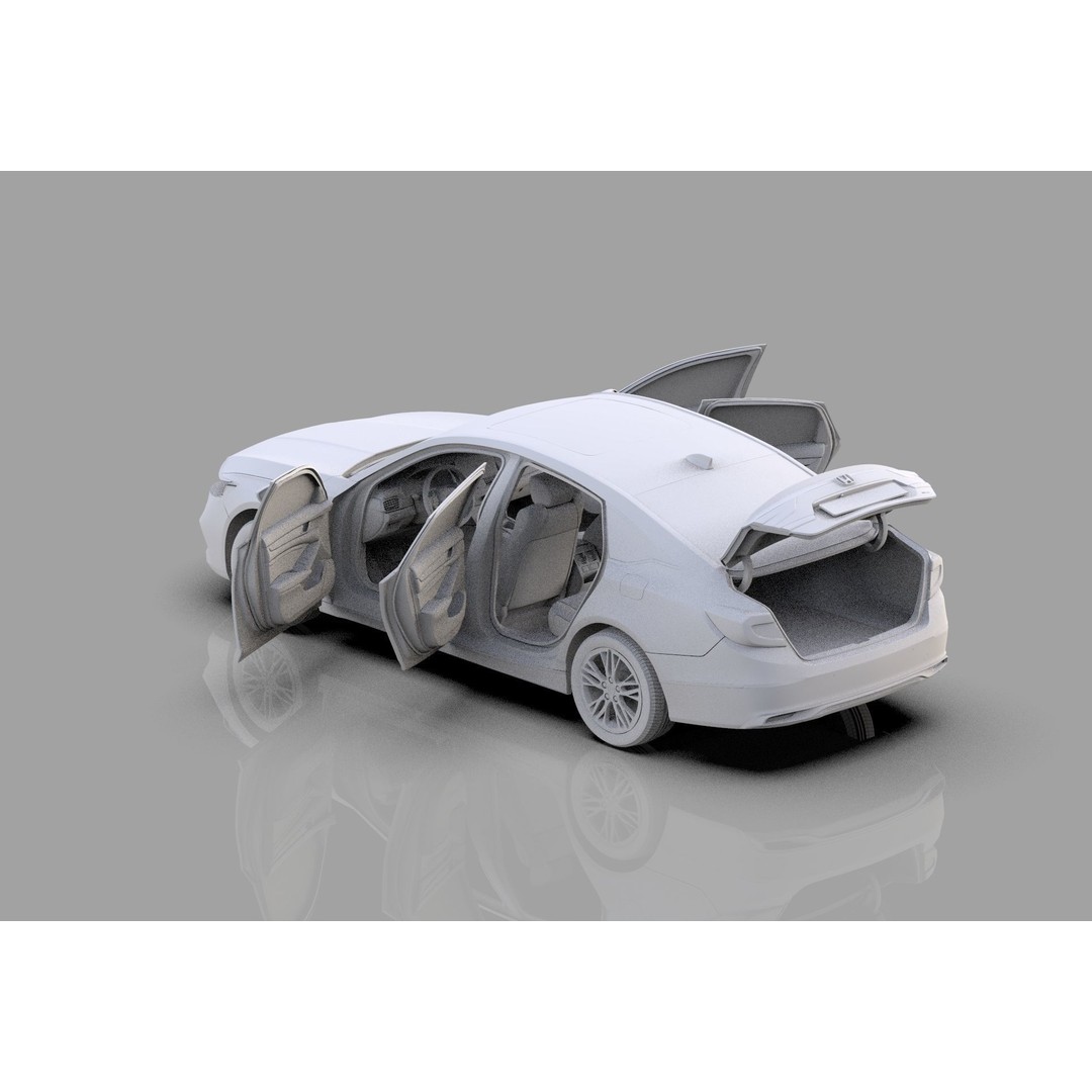 Honda Accord 3D Model – High Poly Interior, FBX & OBJ Formats - View 40