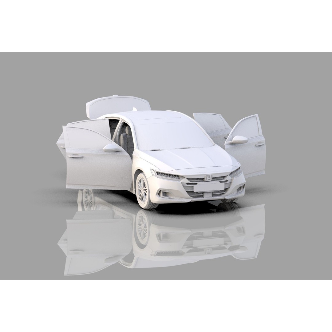 Honda Accord 3D Model – High Poly Interior, FBX & OBJ Formats - View 42