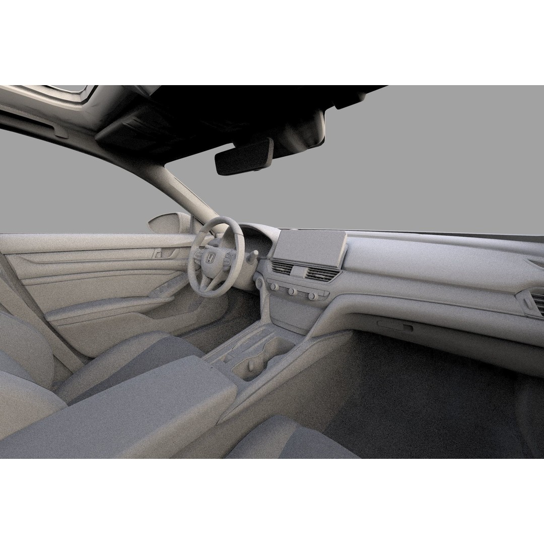 Honda Accord 3D Model – High Poly Interior, FBX & OBJ Formats - View 44