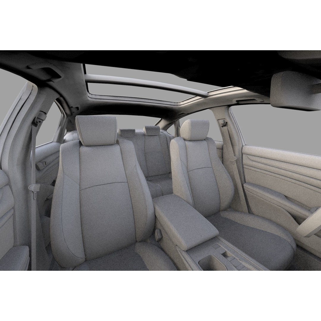 Honda Accord 3D Model – High Poly Interior, FBX & OBJ Formats - View 46