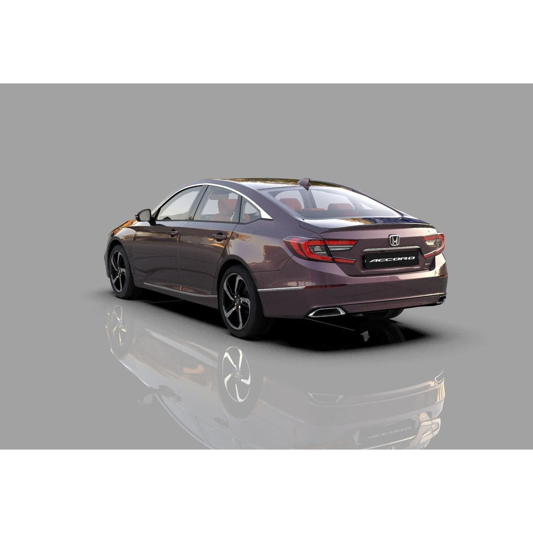 Honda Accord 3D Model – High Poly Interior, FBX & OBJ Formats - View 5