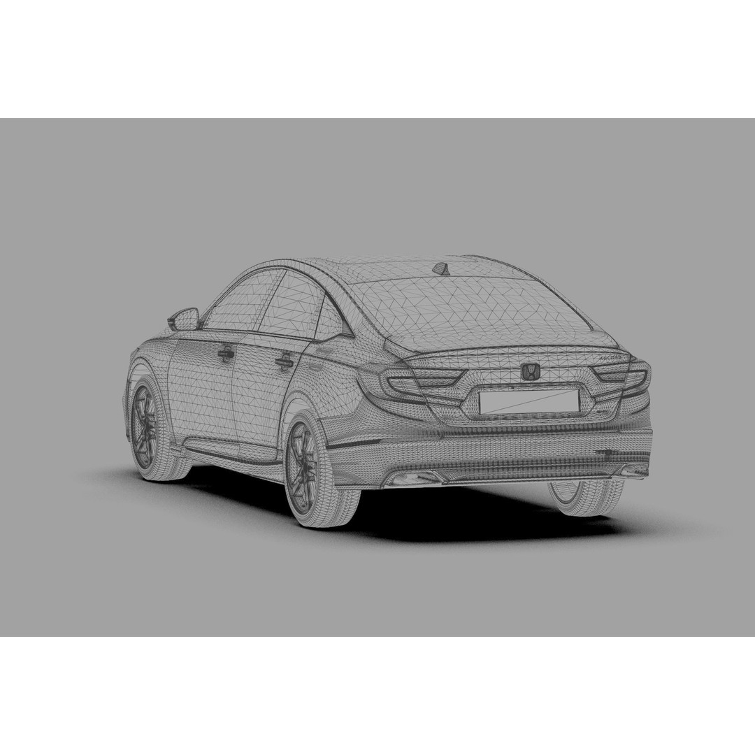 Honda Accord 3D Model – High Poly Interior, FBX & OBJ Formats - View 50