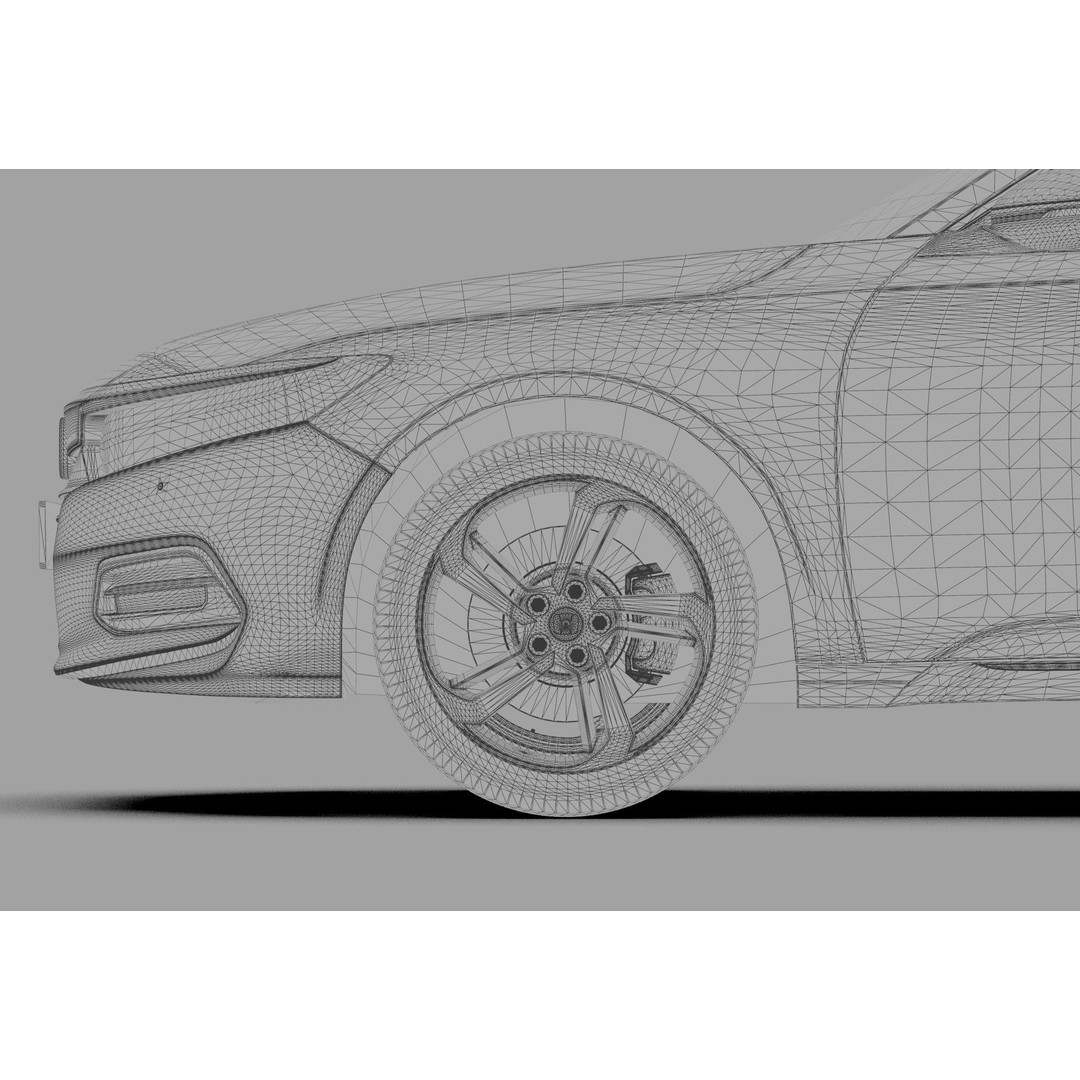 Honda Accord 3D Model – High Poly Interior, FBX & OBJ Formats - View 51