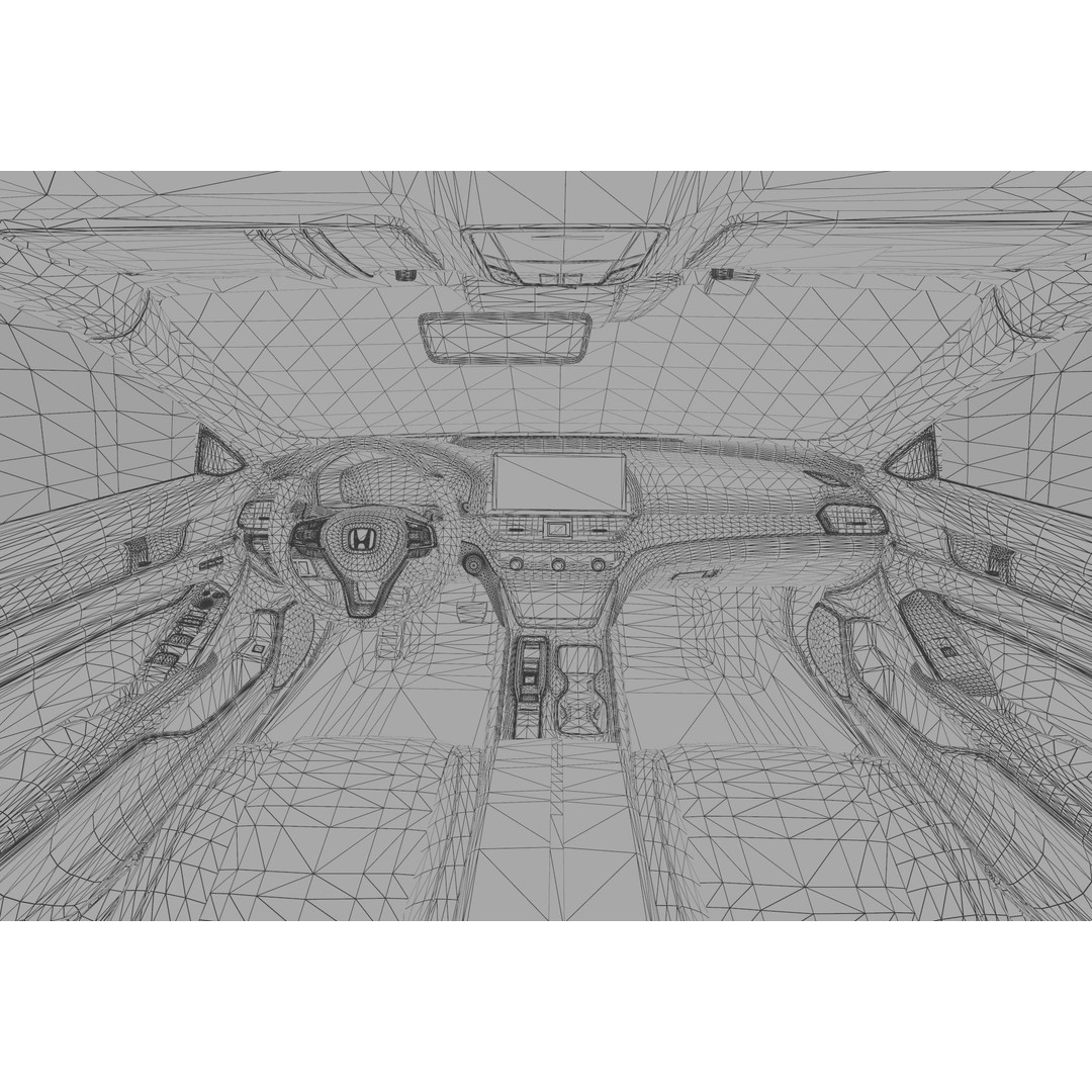 Honda Accord 3D Model – High Poly Interior, FBX & OBJ Formats - View 56