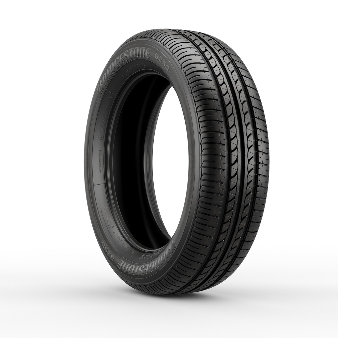 Bridgestone B250 Tire 3D Model – High Poly PBR Asset, FBX, Blender - View 5