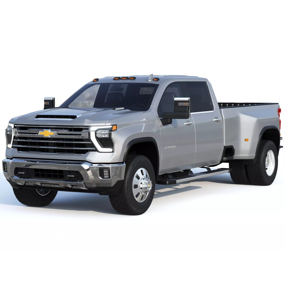 Chevrolet Silverado 3500 HD 2024 3D Model – High Poly Utility Truck, FBX - View 2