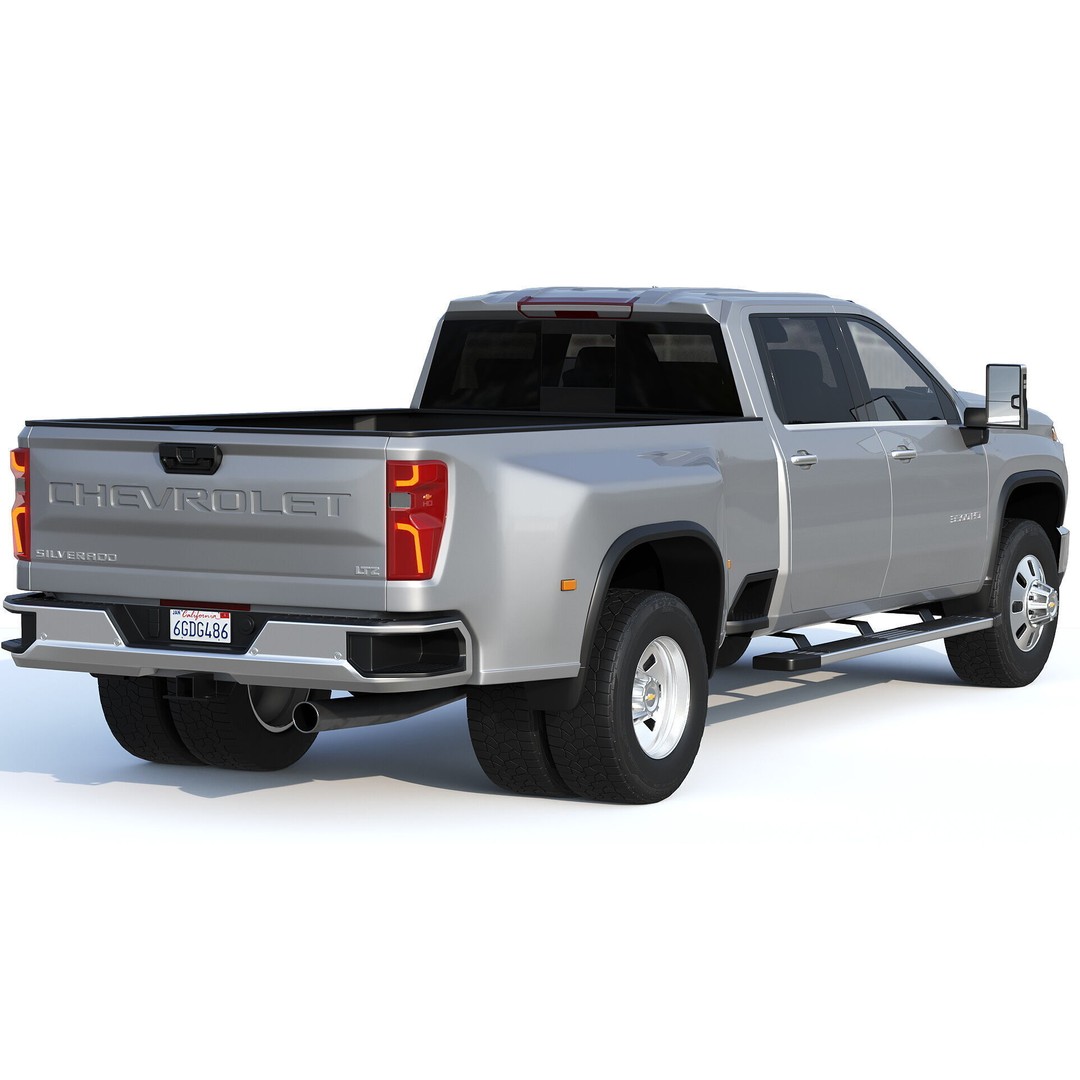 Chevrolet Silverado 3500 HD 2024 3D Model – High Poly Utility Truck, FBX - View 3