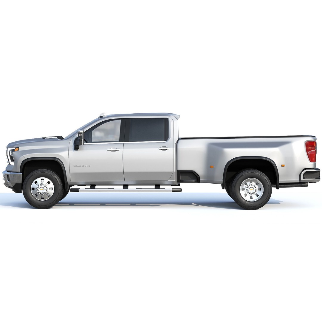 Chevrolet Silverado 3500 HD 2024 3D Model – High Poly Utility Truck, FBX - View 4