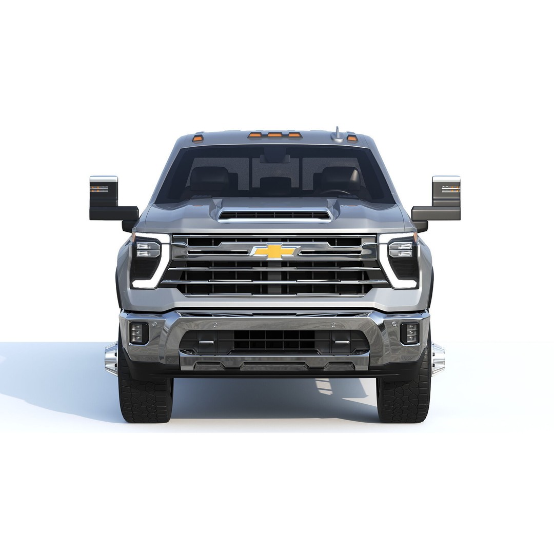 Chevrolet Silverado 3500 HD 2024 3D Model – High Poly Utility Truck, FBX - View 5