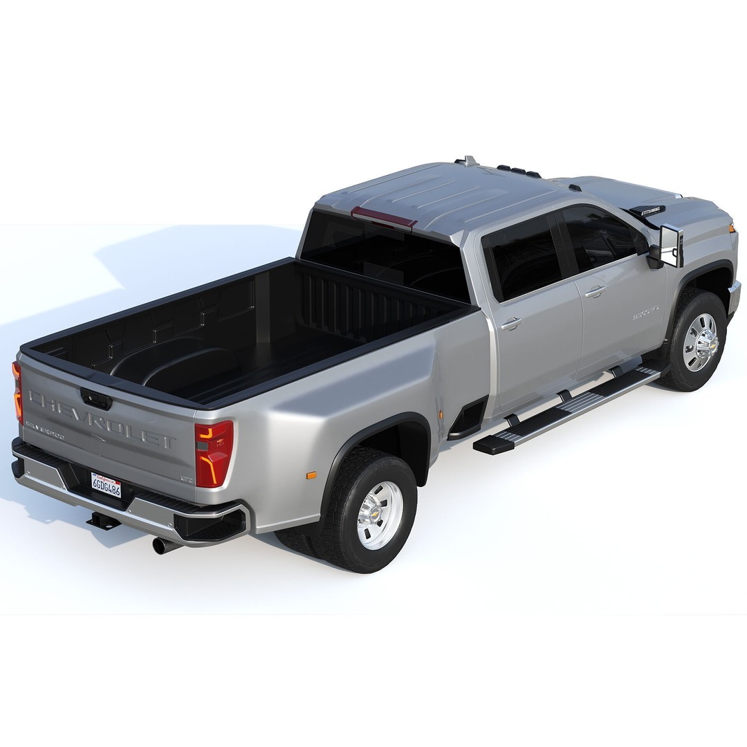 Chevrolet Silverado 3500 HD 2024 3D Model – High Poly Utility Truck, FBX - View 7