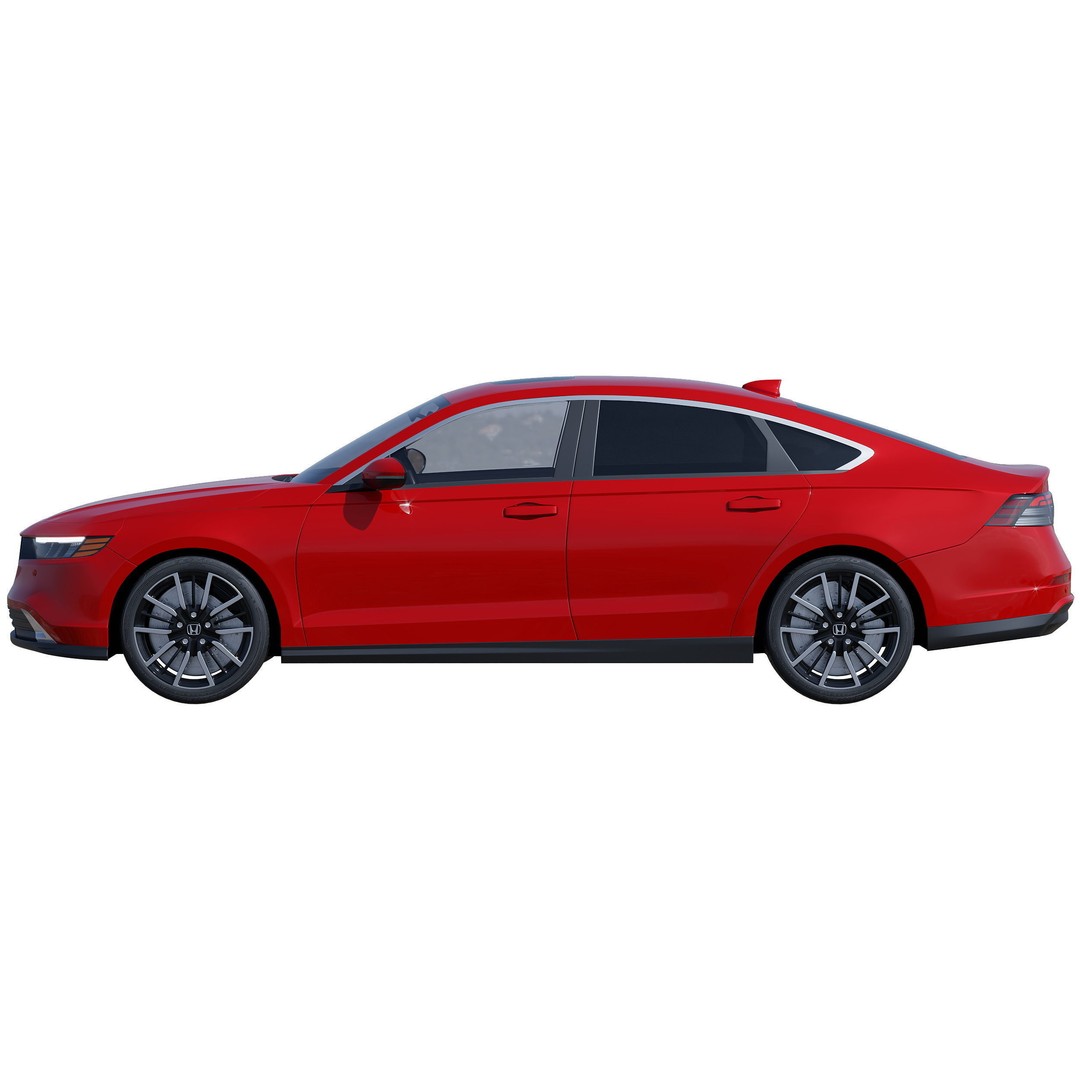 Honda Accord 2024 3D Model – High Poly Game Asset, FBX, PBR Textures - View 4