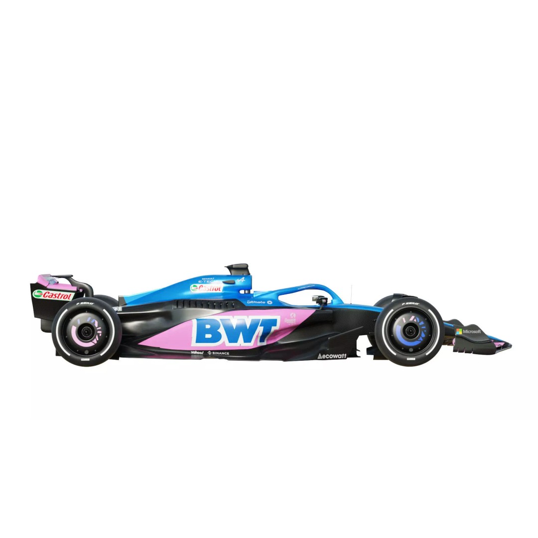 F1 Alpine A523 2023 3D Model – PBR Racing Car Asset, FBX, OBJ - View 15