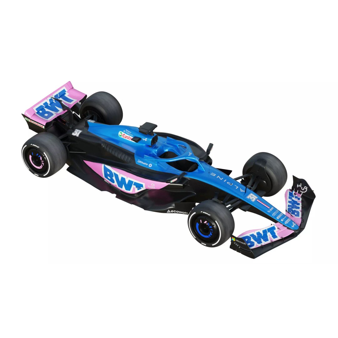 F1 Alpine A523 2023 3D Model – PBR Racing Car Asset, FBX, OBJ - View 17