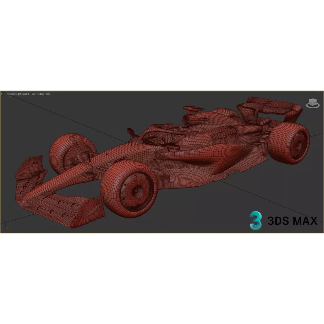 F1 Alpine A523 2023 3D Model – PBR Racing Car Asset, FBX, OBJ - View 22